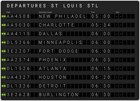 stl departures